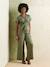 Wide-Leg, Short-Sleeved Lyocell Jumpsuit for Pregnancy & Nursing olive+stone 