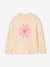 Jumper with flowers for girls vanilla 