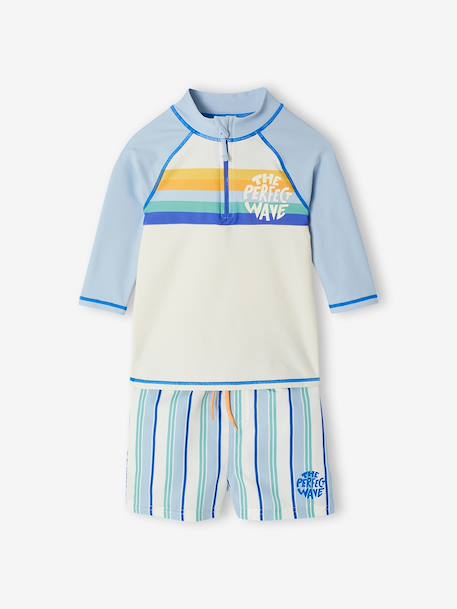 UV protective swimwear set sky blue 