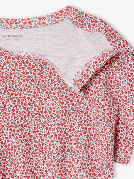 Girl's jersey playsuit ecru+multicoloured 