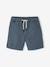 Elasticated bermuda shorts for boys denim blue+fir green+pastel yellow 