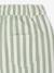 Girl's twill shorts ecru+sage green 