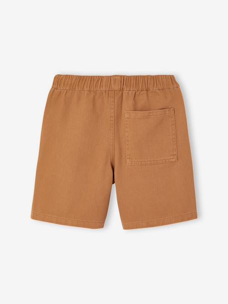 Twill Bermuda Shorts for Boys anthracite+camel 