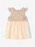 Two-fabric baby girl's dress vanilla 