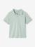 Boy's short-sleeved polo shirt mint green 