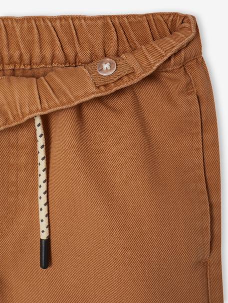 Twill Bermuda Shorts for Boys anthracite+camel 