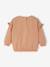 Customisable baby girl's sweatshirt pecan nut+vanilla 
