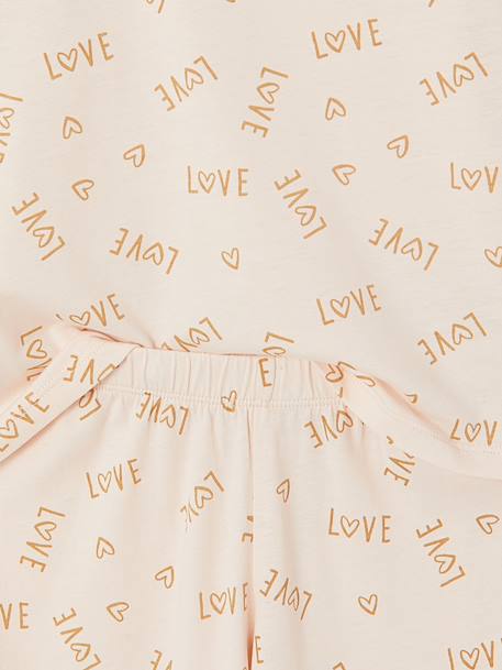 Pack of 3 leopard print pyjamas for girls ecru 