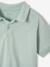 Boy's short-sleeved polo shirt mint green 