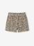 Girl's twill shorts with tie belt rose+striped blue+vanilla 