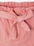 Paperbag Shorts for Girls ecru+rose+tomato red 