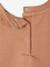 Customisable baby girl's sweatshirt pecan nut+vanilla 