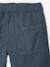 Elasticated bermuda shorts for boys denim blue+fir green+pastel yellow 