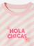 Girl's printed sweatshirt rose 