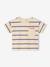Striped cotton baby T-shirt striped blue 