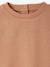 Customisable baby girl's sweatshirt pecan nut+vanilla 