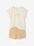 Pack of 3 leopard print pyjamas for girls ecru 
