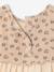 Two-fabric baby girl's dress vanilla 