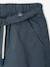 Elasticated bermuda shorts for boys denim blue+fir green+pastel yellow 