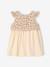 Two-fabric baby girl's dress vanilla 