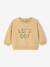 Long-sleeved baby boy's sweatshirt cappuccino 