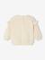 Customisable baby girl's sweatshirt pecan nut+vanilla 