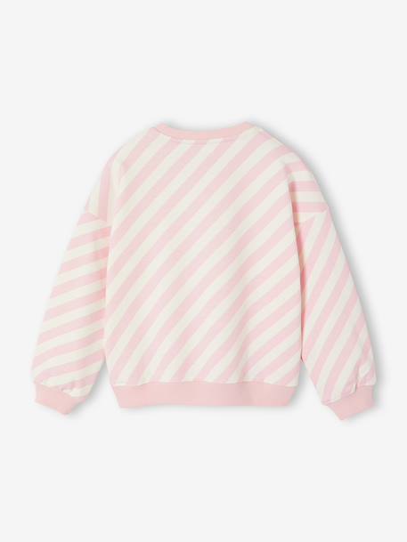 Girl's printed sweatshirt rose 