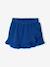 Girl's cotton gauze skort electric blue+red 