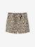 Girl's twill shorts with tie belt rose+striped blue+vanilla 