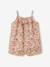 Girl's playsuit with thin straps pale yellow 