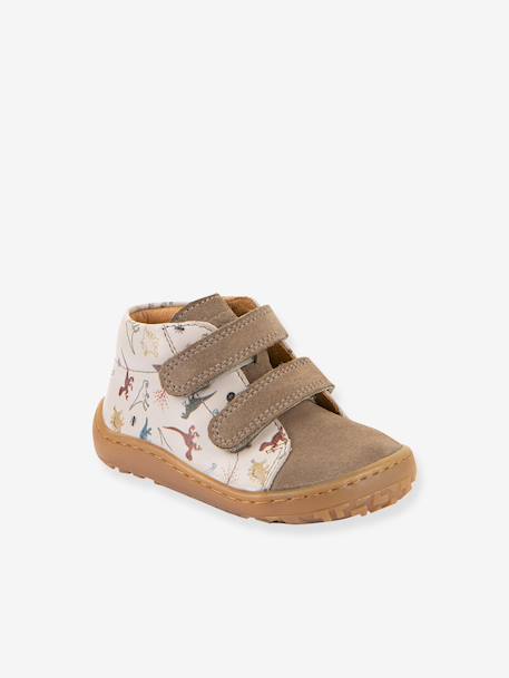 FRODDO baby's first steps barefoot printed shoes beige+light pink 