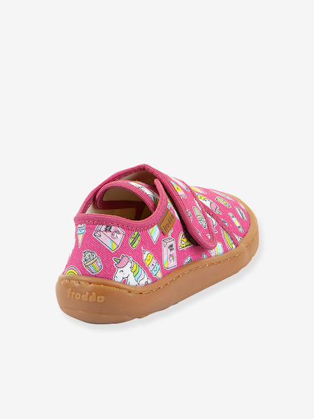 FRODDO printed barefoot slippers for children electric blue+fuchsia+grey+printed pink 