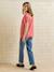 V-neck nursing t-shirt old rose 