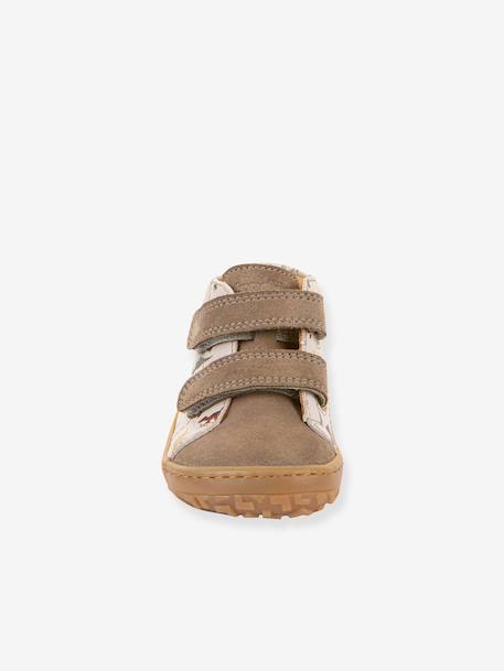 FRODDO baby's first steps barefoot printed shoes beige+light pink 
