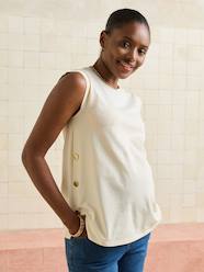 Sleeveless organic cotton nursing clothes t-shirt