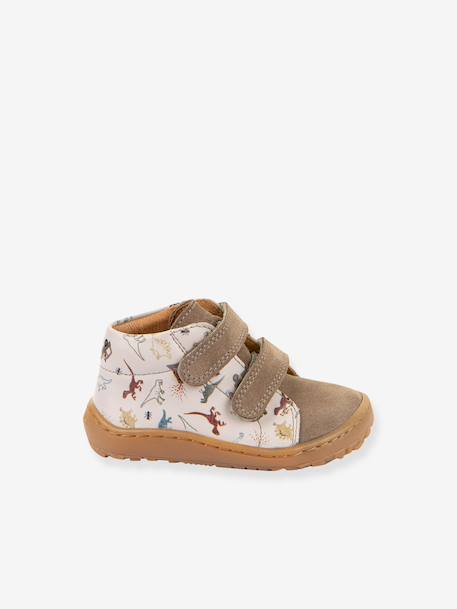 FRODDO baby's first steps barefoot printed shoes beige+light pink 
