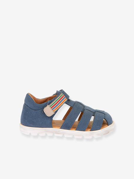 KEKO children's FRODDO sandals beige+caramel+denim blue 