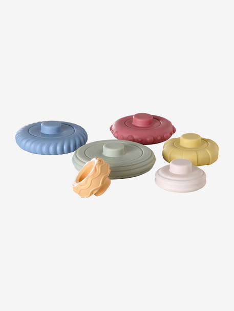 Sensory stacking pyramid multicoloured 