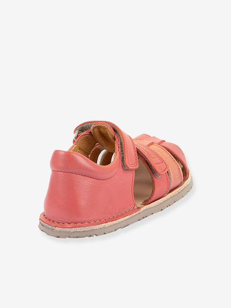 Barefoot FLEXY F child's sandals Froddo coral+rosy+sky blue+yellow 