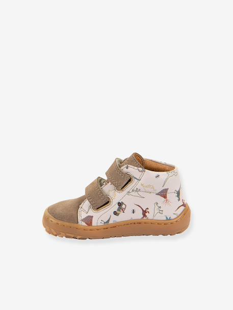FRODDO baby's first steps barefoot printed shoes beige+light pink 