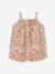Girl's playsuit with thin straps pale yellow 