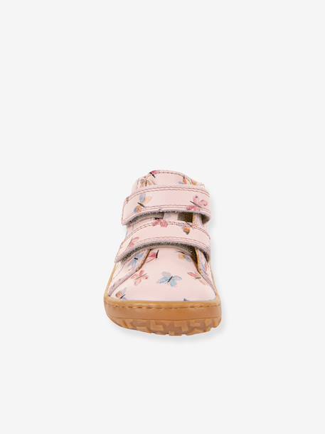 FRODDO baby's first steps barefoot printed shoes beige+light pink 