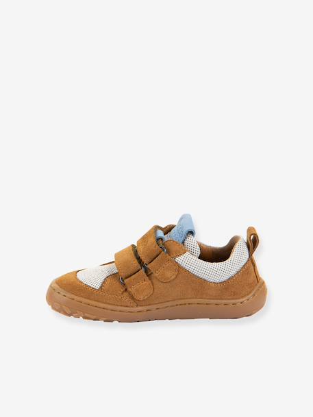 FRODDO BAZE barefoot shoes for children caramel+denim blue 