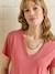 V-neck nursing t-shirt old rose 