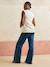 Sleeveless organic cotton nursing clothes t-shirt beige+khaki 