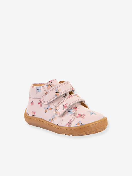 FRODDO baby's first steps barefoot printed shoes beige+light pink 