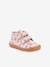 FRODDO baby's first steps barefoot printed shoes beige+light pink 