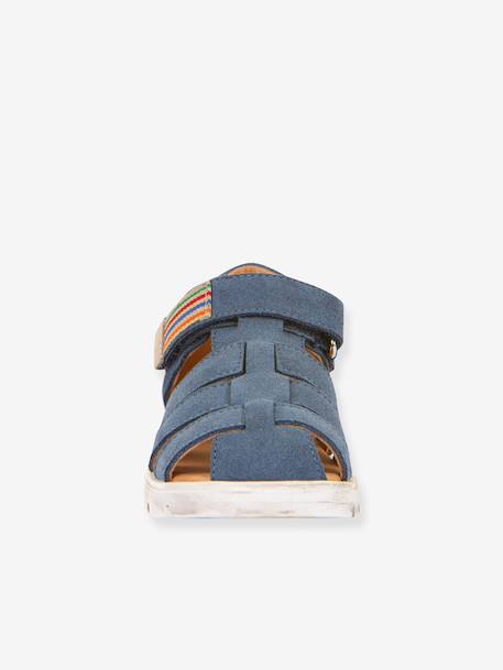 KEKO children's FRODDO sandals beige+caramel+denim blue 
