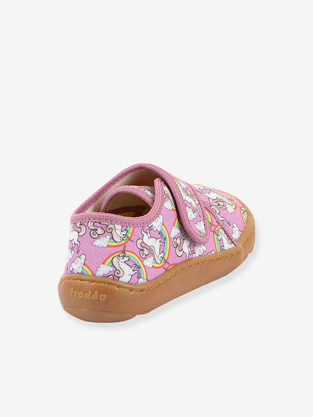 FRODDO printed barefoot slippers for children electric blue+fuchsia+grey+printed pink 