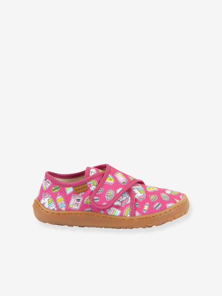 FRODDO printed barefoot slippers for children electric blue+fuchsia+grey+printed pink 